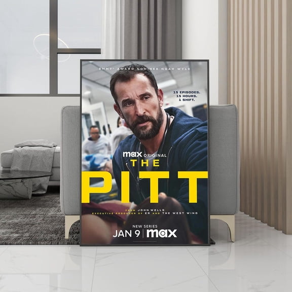 The Pitt Movie Poster, Wall Art, Unframed Paper Poster 8x10in