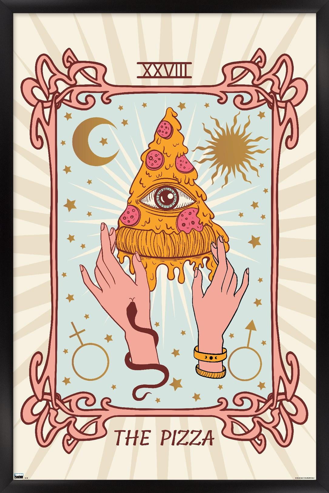 The Pizza Wall Poster, 14.725" x 22.375" Framed