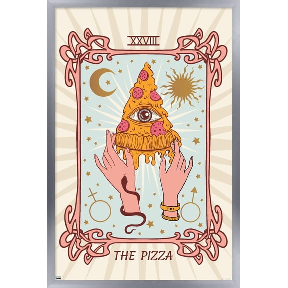 The Pizza Wall Poster, 22.375" x 34" Framed