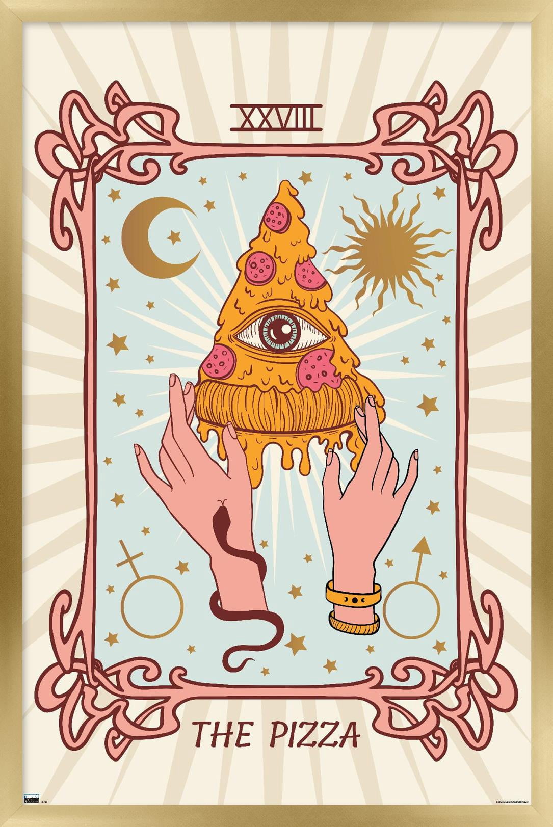 The Pizza Wall Poster, 22.375" x 34" Framed