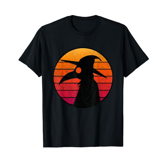 The Plague Doctor Costume Kids Retro Sun Plague Doctor T-Shirt