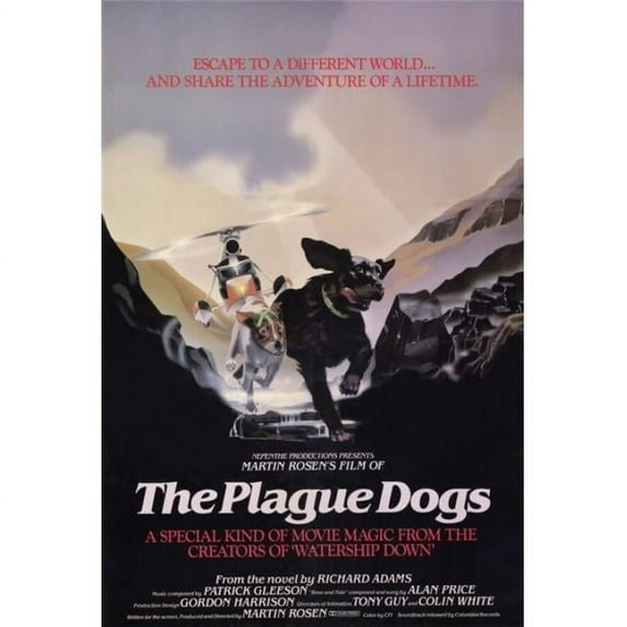 The Plague Dogs Movie Poster Print (27 x 40)