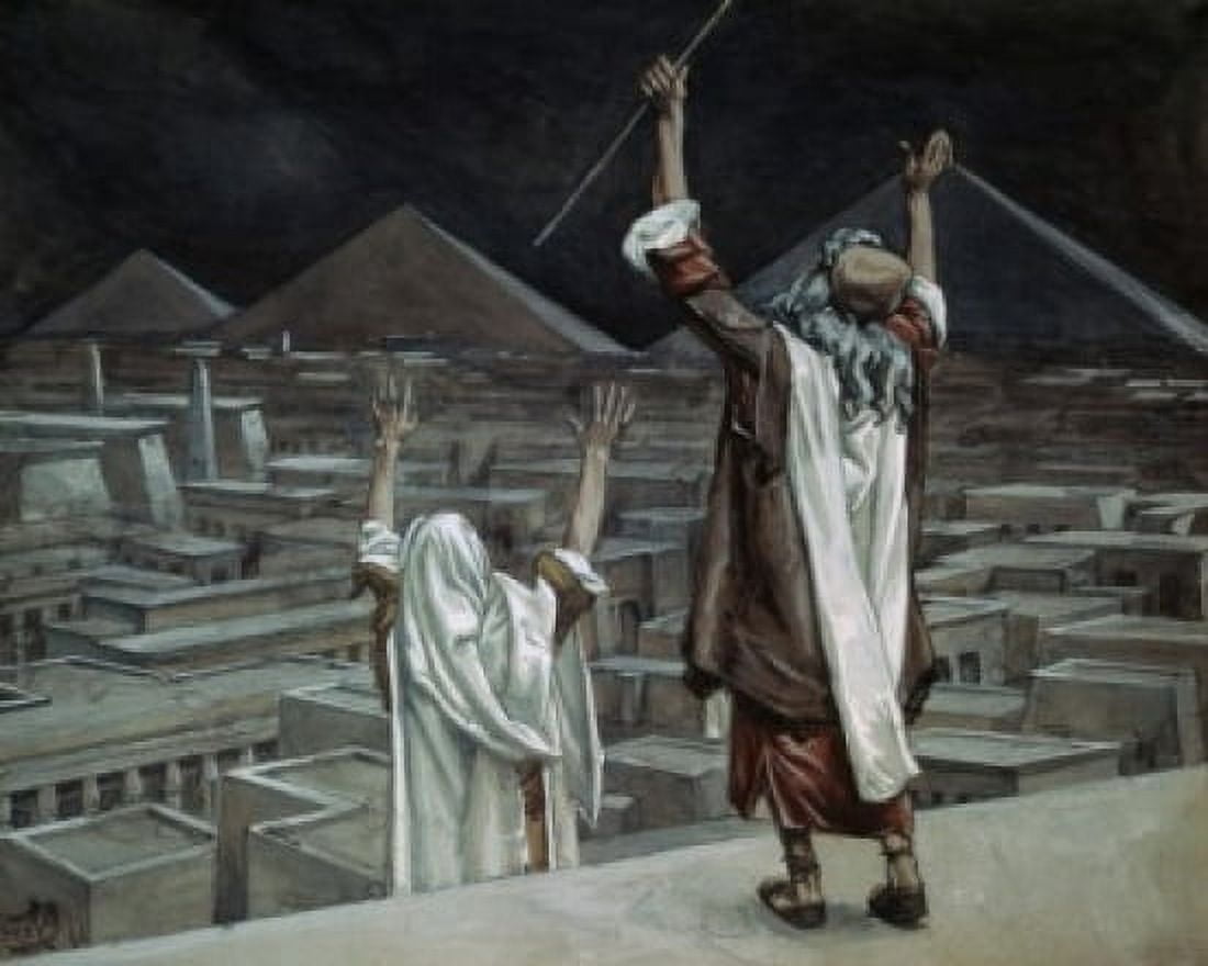 The Plague of Locusts 1896-1900 James Tissot (1836-1902 French) Gouache Jewish Museum New York USA Canvas Art - James Tissot (18 x 24)