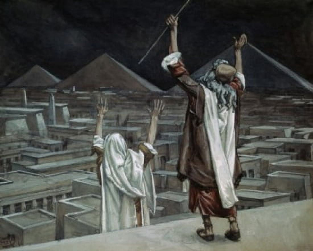 The Plague of Locusts 1896-1900 James Tissot (1836-1902 French) Gouache Jewish Museum New York USA Canvas Art - James Tissot (24 x 36)