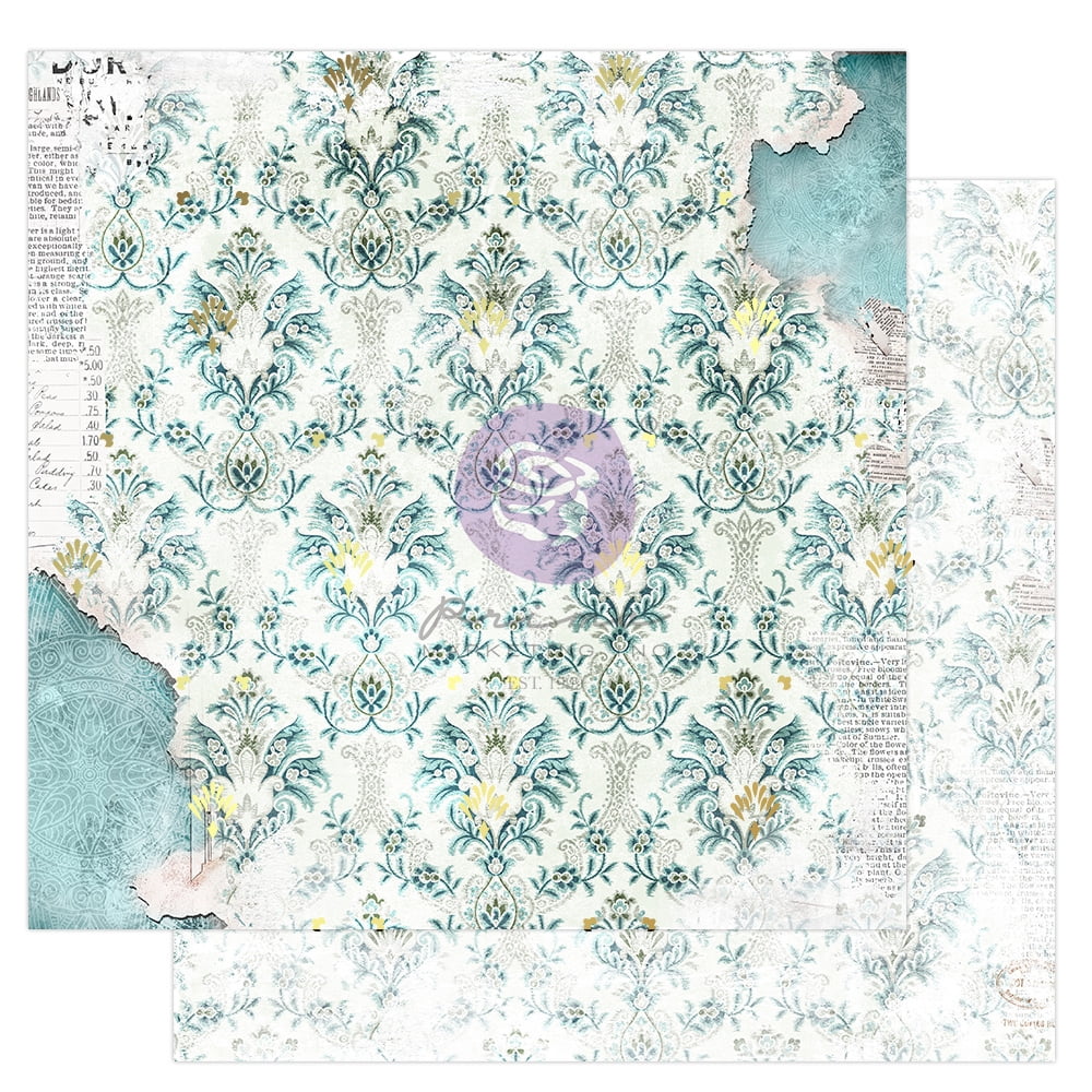 The Plant Department Collection 12x12 Sheet - Fleur - 1 sheet 12"x12" w/ foil details paper for Scrapbooking, Journaling Supplies, Planners, Kid DIY Art Crafts, Bullet Journal