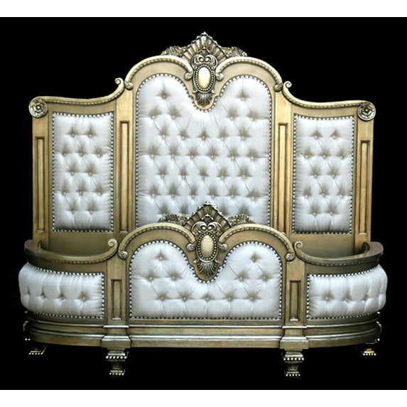The Platine Maison Royal Bed Hand Carved Mahogany