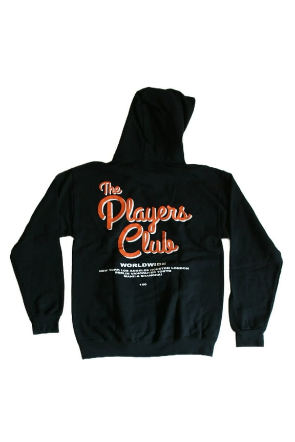 The Players Club Men's Black Hoodie