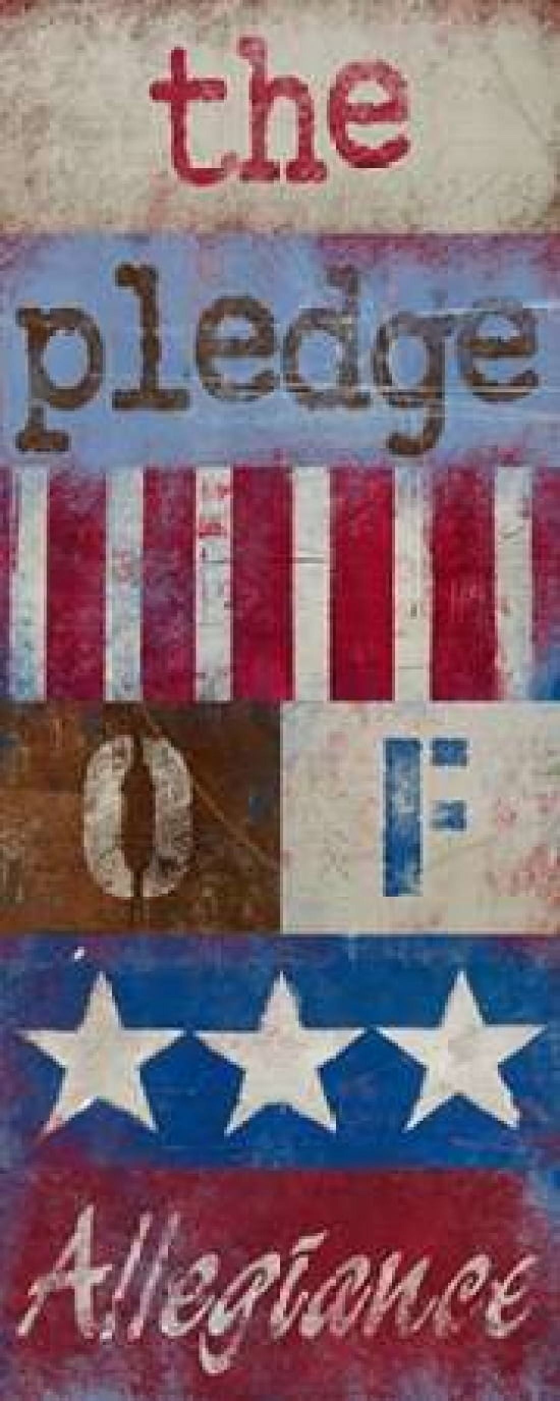 The Pledge of Allegiance Canvas Art - Kingsley (24 x 48)