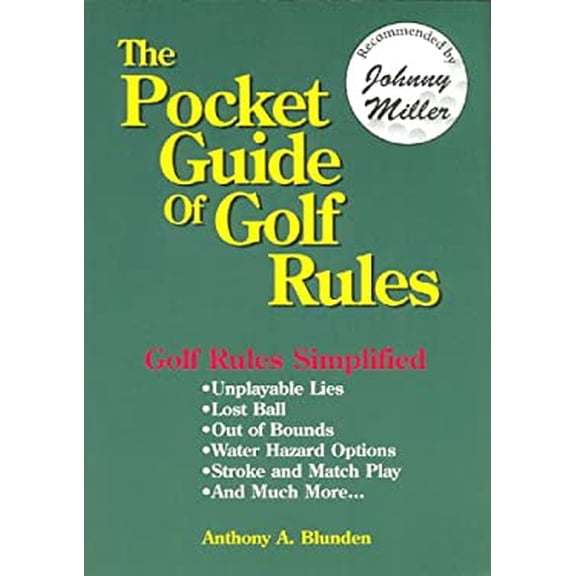 Pre-Owned The Pocket Guide Of Golf Rules (Paperback) 0964187701 9780964187702
