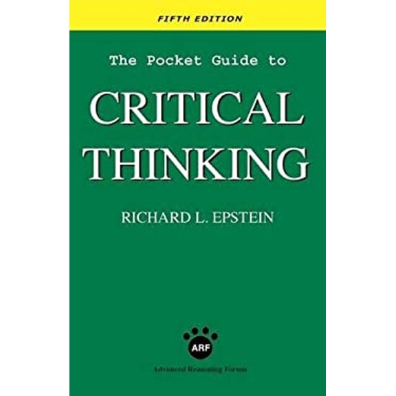 Pre-Owned The Pocket Guide to Critical Thinking fifth edition (Paperback) 1938421299 9781938421297
