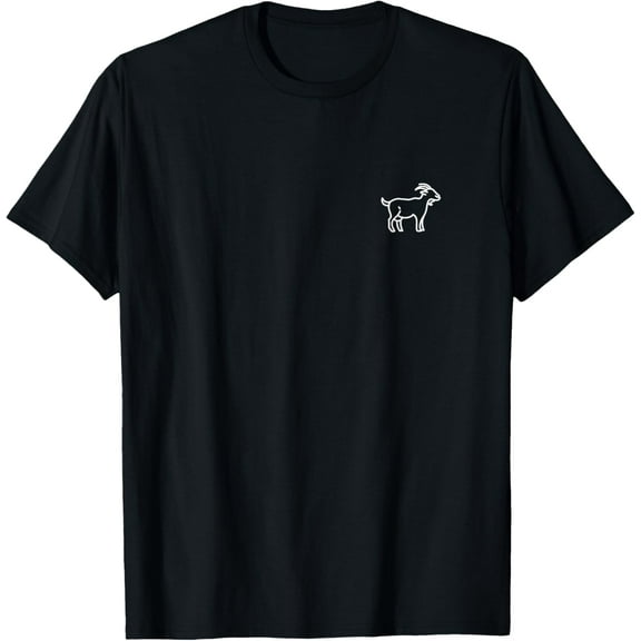 The Pocket Patch Badge Apparel Co. Goat Animal Badge Patch Line Art Icon Outline Gift Men's T-Shirt