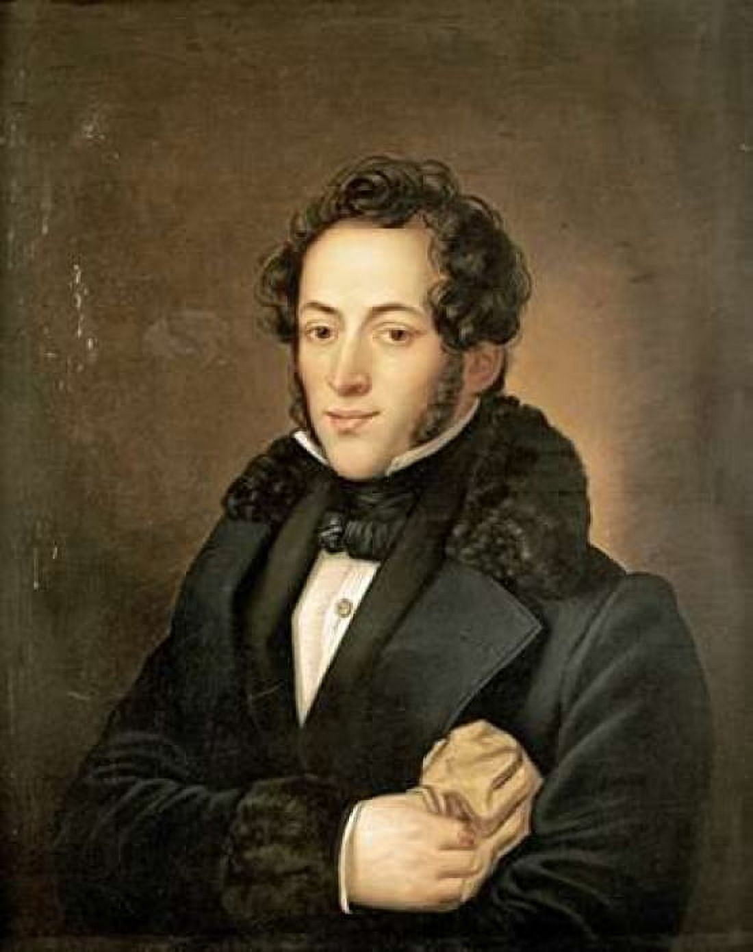 The Poet Aleksandr Sergeevich Pushkin Canvas Art - Russian School (24 x 30)