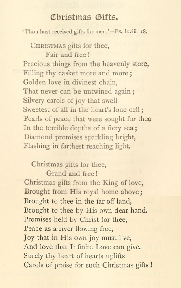 The Poetical Works 1880 Christmas Gifts Canvas Art - Frances R Havergal (18 x 24)