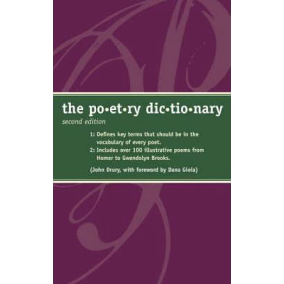 Pre-Owned The Poetry Dictionary (Paperback) 1582973296 9781582973296