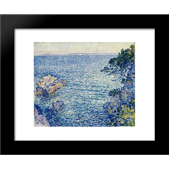 The Point of Rossignol 20x24 Framed Art Print by Theo van Rysselberghe