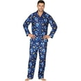 thumbnail image 1 of The Polar Express Adult Believe Holiday Christmas Movie 2PC Button-Front Coat Pajama Pant Set For Men Women, 1 of 6