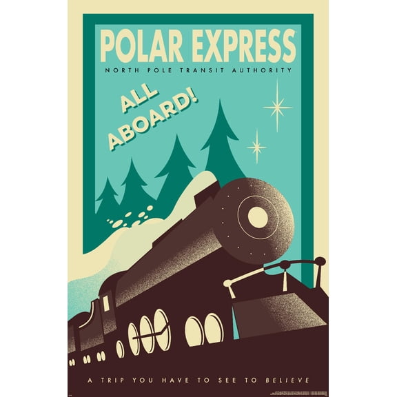 The Polar Express - All Aboard Wall Poster, 14.725" x 22.375"