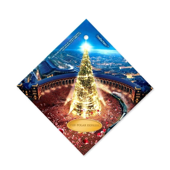 The Polar Express (Christmas Tree) StarFire Prints Glass Art SPSQU631