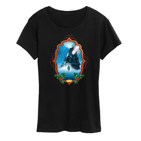The Polar Express - Framed Train - Women's Short Sleeve Graphic T-Shirt