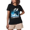 thumbnail image 1 of The Polar Express I Believe Women's Loose T-Shirt, Black, Medium, 1 of 3