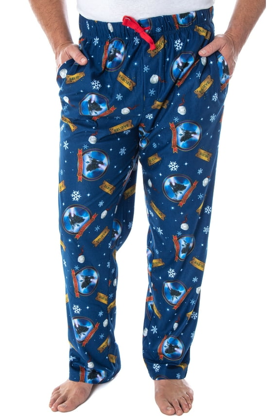 The Polar Express Adult Believe Train Ticket Christmas Holiday Movie Lounge Sleep Pajama Pants For Men Women Sleepwear Loungewear