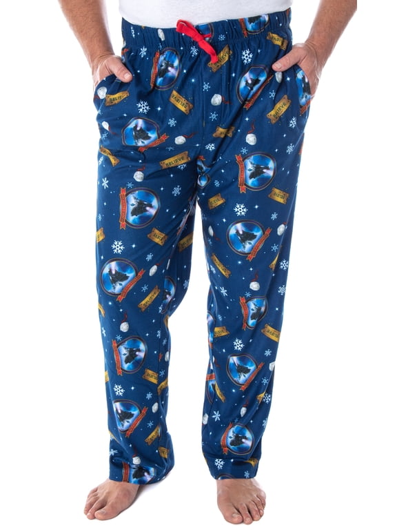 The Polar Express Adult Believe Train Ticket Christmas Holiday Movie Lounge Sleep Pajama Pants For Men Women Sleepwear Loungewear