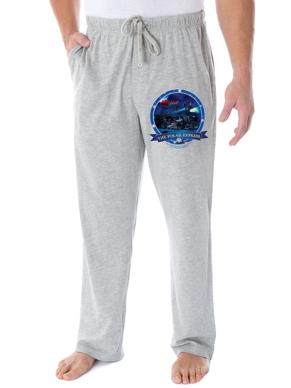 The Polar Express Men's Train Circle Logo Loungewear Sleep Pajama Pants