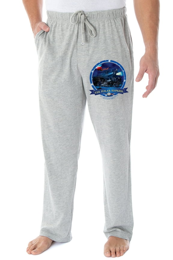The Polar Express Men's Train Circle Logo Loungewear Sleep Pajama Pants