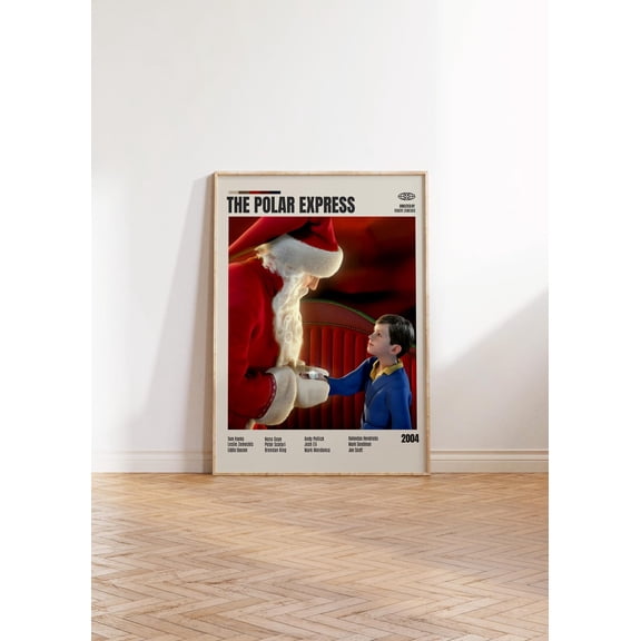 The Polar Express Movie Poster: Minimalist Retro Art Print, Unframed Poster Size 8x12