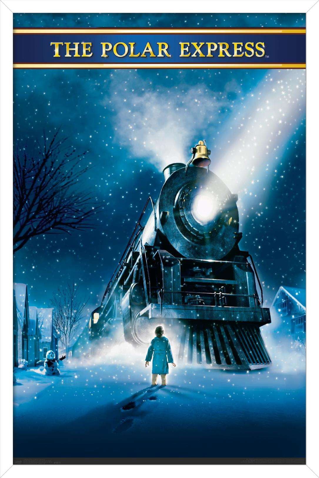 The Polar Express - One Sheet Wall Poster, 14.725" x 22.375", Framed