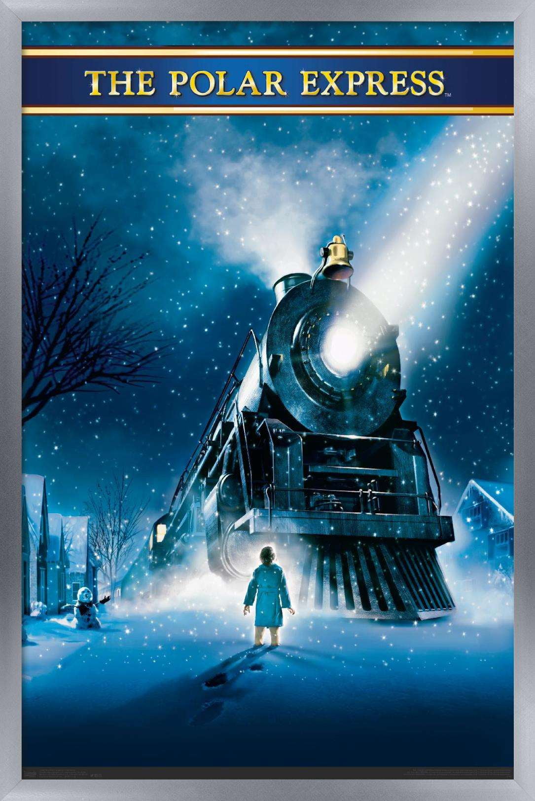 The Polar Express - One Sheet Wall Poster, 14.725" x 22.375", Framed