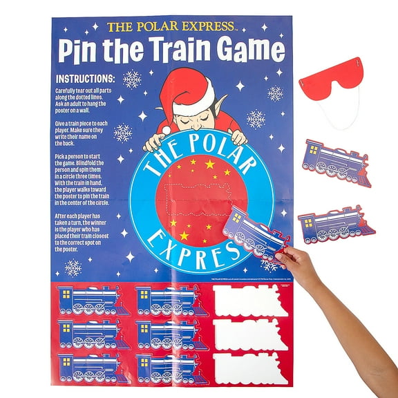 The Polar Express Pin the Train in the Circle Game - 2 Pieces