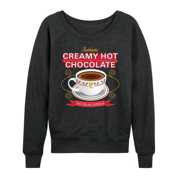The Polar Express - Polar Express Hot Chocolate - Women's French Terry Pullover Long Sleeve Shirts