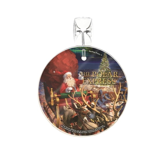 The Polar Express (Santa) StarFire Prints Glass Art SPCIR496