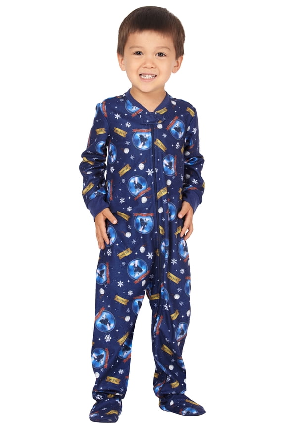The Polar Express Toddler Kids' Believe Holiday Movie Christmas One-Piece Footed Pajama Sleeper For Boys Girls