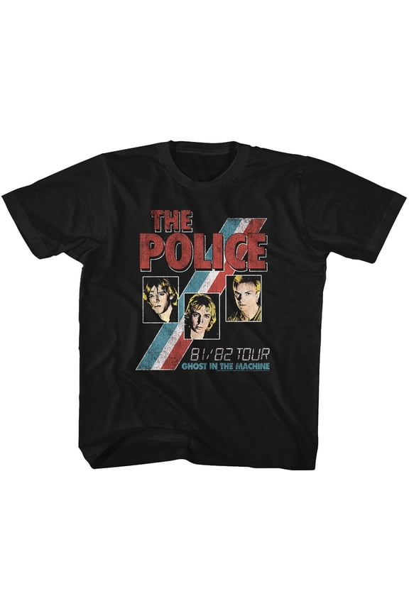 The Police Ghost In The Machine Black Youth T-Shirt