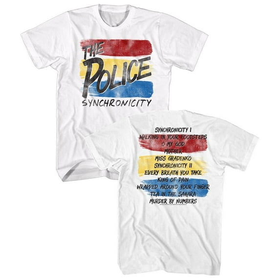 The Police Music Synchronicity Adult Short Sleeve T Shirt