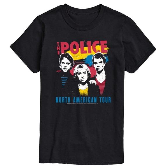 The Police - Police North American Tour - Men's Short Sleeve Graphic T-Shirt