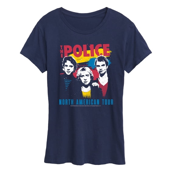 The Police - Police North American Tour - Women's Short Sleeve Graphic T-Shirt