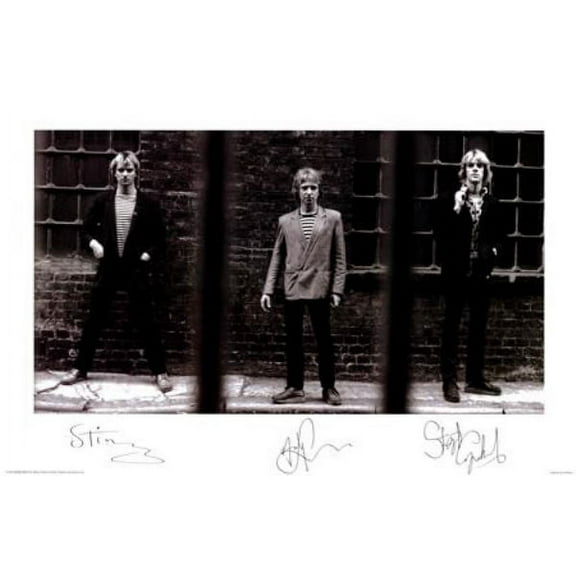 The Police Poster BW 24inx36in Art Poster 24x36