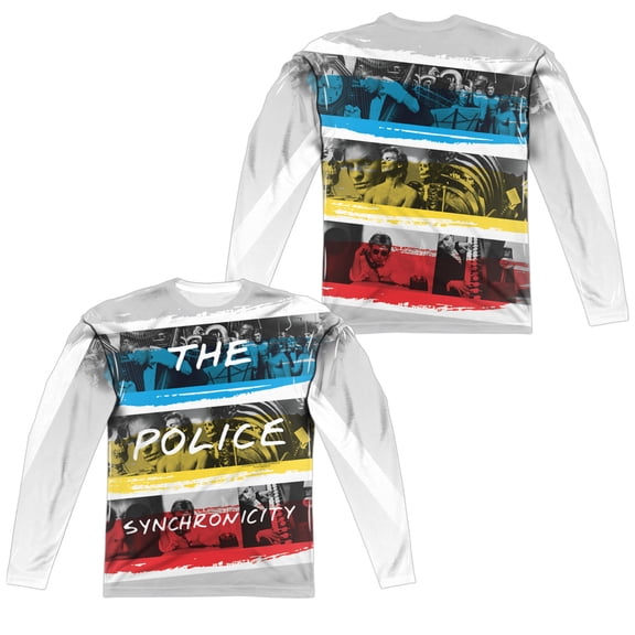 The Police - Synchronicity (Front/Back Print) - Regular Fit Long Sleeve Shirt - XXX-Large