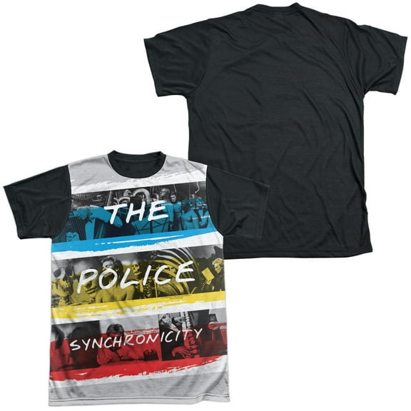 The Police - Synchronicity - Short Sleeve Black Back Shirt - XX-Large