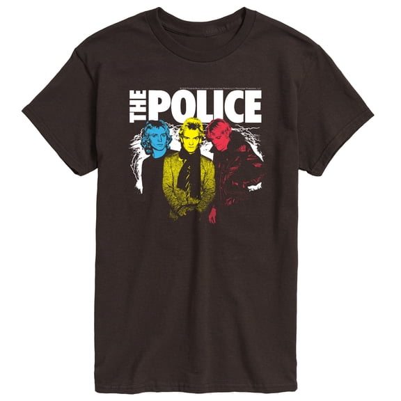The Police - The Police Color Pop - Men's Short Sleeve Graphic T-Shirt