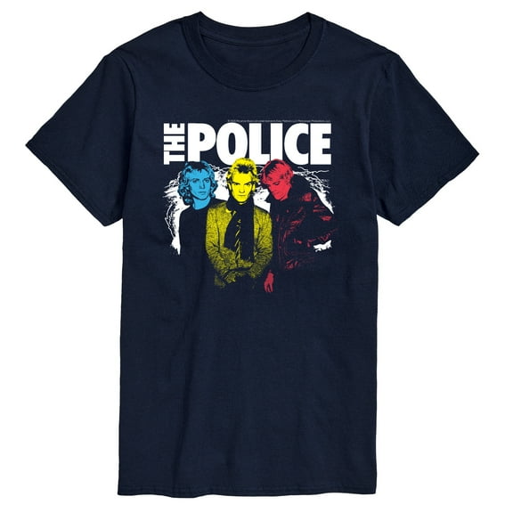 The Police - The Police Color Pop - Men's Short Sleeve Graphic T-Shirt