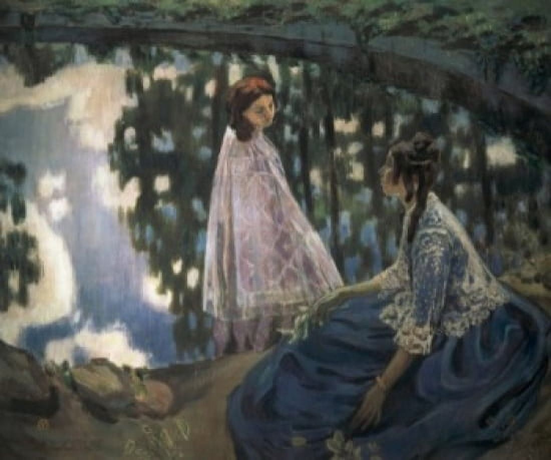 The Pond 1902 Viktor Borisov-Musatov (1870-1905Russian) Tretyakov Gallery Moscow Canvas Art - Viktor Borisov-Musatov (24 x 36)