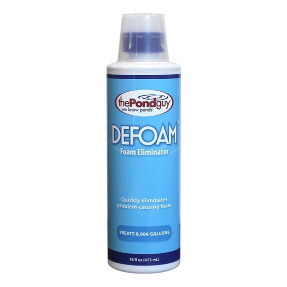 The Pond Guy Defoam, Natural Defoamer, Rid Unsightly Foam Fast, Reduce Foaming & Increase Water Quality, Safe for Fish - 16 Ounces