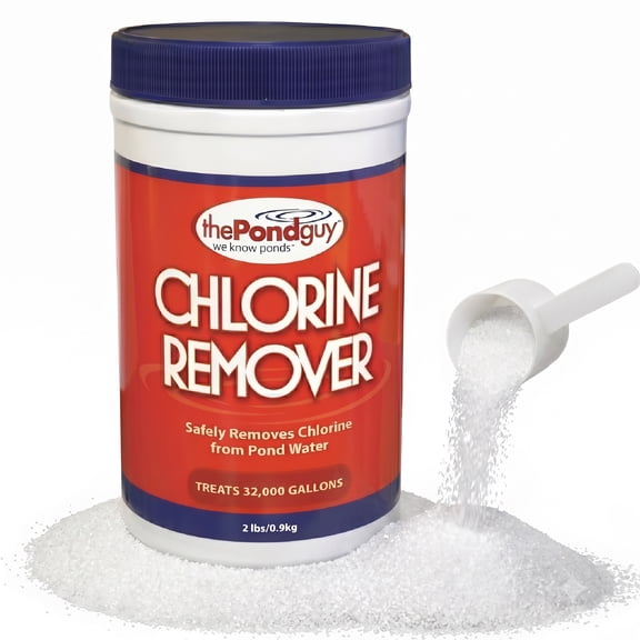 The Pond Guy Chlorine Remover Treatment to Make Tap Water Safe in Koi Fish & Goldfish Ponds—8 Ounces