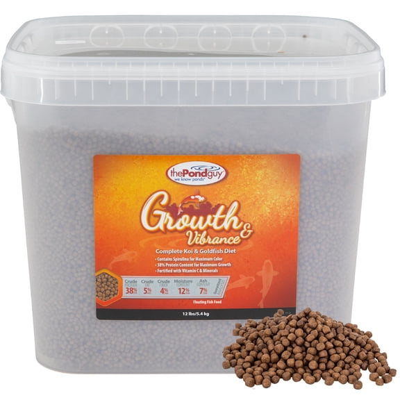 The Pond Guy Growth & Vibrance Fish Food - 12 lb