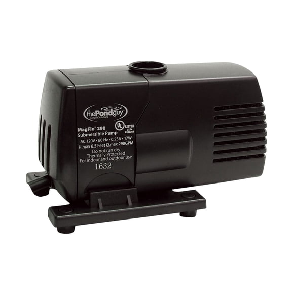 The Pond Guy MagFlo High Efficiency Pump for Small Water Features, Create a Gentle Waterfall or Relaxing Splash - Model 290 - 290 GPH