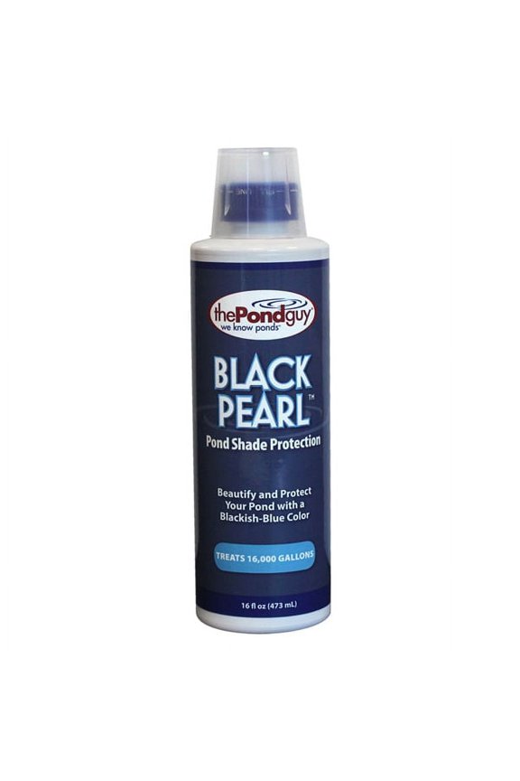 Pond Shade Dye for Koi Fish Ponds, Outdoor Water Gardens & Fountains—Black Pearl, 16 oz.